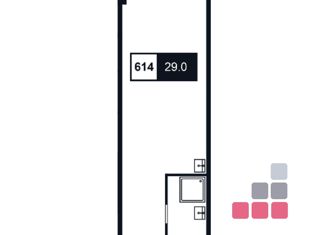 Продается квартира студия, 29 м2, Москва, Нижегородская улица, 32с15А, Таганский район