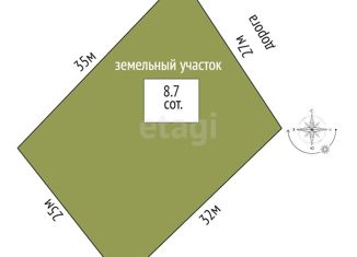 Продаю земельный участок, 8.7 сот., село Богандинское