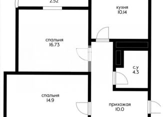 Продам 2-комнатную квартиру, 62 м2, Краснодар, ЖК Резиденция, Кожевенная улица, 22