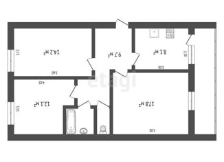 Продам трехкомнатную квартиру, 65.8 м2, село Малореченское, Северная улица, 11