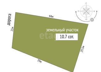 Продаю земельный участок, 10.7 сот., село Украинка