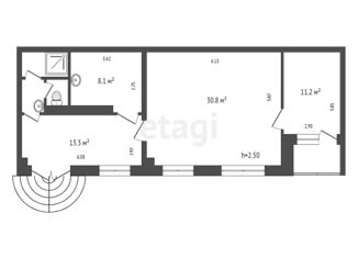 Продам офис, 70.8 м2, Красноярск, улица Горького, 34, Центральный район
