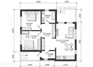 Продажа дома, 96 м2, село Красноярка, 6-я Луговая улица, 4