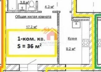 Продам 1-комнатную квартиру, 37 м2, Самара, Солнечная улица, 40, ЖК Боярский Двор