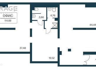 Продажа офиса, 114.69 м2, Новосибирск, метро Берёзовая роща, улица Селезнёва