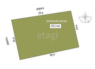 Продается участок, 10.1 сот., деревня Ермолина, Луговая улица