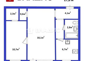 Продажа 2-ком. квартиры, 44.3 м2, Брянск, Московский проспект, 16, Фокинский район