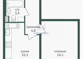 Продаю 1-ком. квартиру, 40.2 м2, Москва, ЖК Зелёная Вертикаль, Варшавское шоссе, 170Ек8