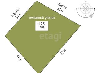 Продажа земельного участка, 12.5 сот., деревня Криводанова