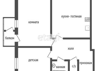 Продажа 2-ком. квартиры, 75 м2, Санкт-Петербург, Красносельское шоссе, 22, муниципальный округ Константиновское