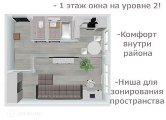 Продается 1-комнатная квартира, 30.4 м2, Иркутская область, улица Обручева, 33