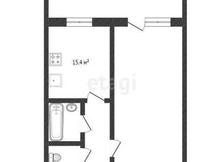 Продам 1-ком. квартиру, 43.4 м2, Санкт-Петербург, проспект Кузнецова, 11к3, проспект Кузнецова