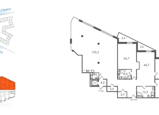 Продается 3-комнатная квартира, 333 м2, Санкт-Петербург, Ждановская улица, 45, Ждановская улица