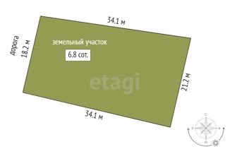 Продается земельный участок, 6.8 сот., Озёрное сельское поселение