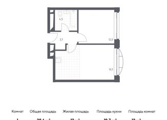 Продается 1-комнатная квартира, 39.9 м2, Москва, жилой комплекс Новоданиловская 8, к2, станция Верхние Котлы