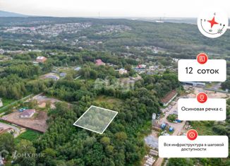 Продам земельный участок, 12 сот., село Осиновая Речка, Центральная улица