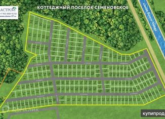 Продается земельный участок, 25 сот., село Семёновское, Центральная улица