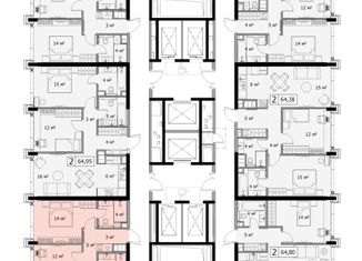 Продам 2-комнатную квартиру, 64.37 м2, Москва, ЖК Мод