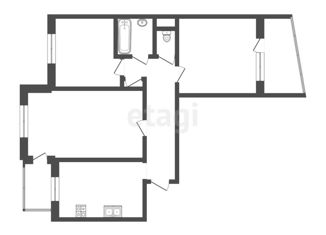 Продажа трехкомнатной квартиры, 63.5 м2, Симферополь, Центральный район, улица 60 лет Октября, 13/64