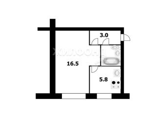 Продажа 1-ком. квартиры, 31.3 м2, Новосибирск, улица Достоевского, 8