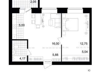 Продажа 2-ком. квартиры, 48.9 м2, Берёзовский, Гвардейская улица, 1, ЖК Уют-Сити