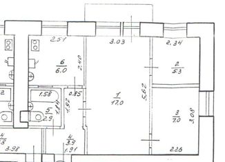 Продам 3-комнатную квартиру, 42.9 м2, Нижний Новгород, Тихорецкая улица, 12, Тихорецкая улица