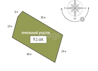 Продаю земельный участок, 9.1 сот., поселок Манский, улица Высоцкого