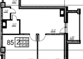 Сдаю 2-комнатную квартиру, 54 м2, Санкт-Петербург, улица Крыленко, 14с2, улица Крыленко