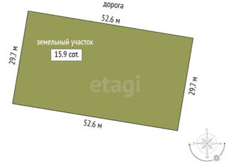 Продается земельный участок, 15.9 сот., деревня Головина, Весенняя улица