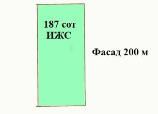 Продаю земельный участок, 187 сот., посёлок Таманский, Радужный переулок, 11