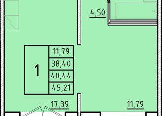 Продажа 1-комнатной квартиры, 38.4 м2, посёлок Шушары, Образцовая улица, 6к1