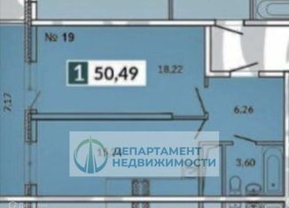 Продается 1-комнатная квартира, 51 м2, Краснодар, проспект имени писателя Знаменского, 9к4, ЖК 7 Вершин