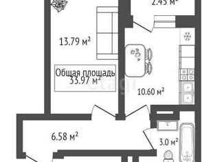 Продается однокомнатная квартира, 35.7 м2, Новосибирск, Покатная улица, 55А, ЖК На Покатной
