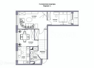 Продажа 3-ком. квартиры, 58 м2, Москва, улица Ращупкина, 14к2, улица Ращупкина