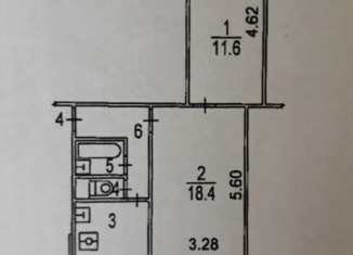 Продается 2-ком. квартира, 43.2 м2, Москва, улица Академика Павлова, 13, метро Молодёжная