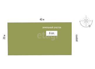 Продается земельный участок, 8 сот., село Трудовое