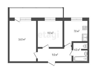 Продается 2-ком. квартира, 44.8 м2, Тюмень, улица Баумана, 112