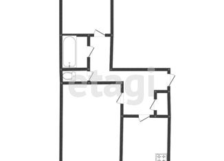 Продается 2-комнатная квартира, 53.1 м2, Тюменская область, 12-й микрорайон, 2