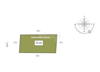 Продажа земельного участка, 15 сот., ДНТ Поселок Западный-Элита, Лесная улица