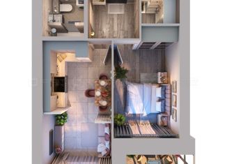 Однокомнатная квартира на продажу, 40.7 м2, Казань, ЖК Лето