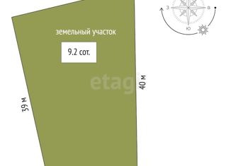 Продажа земельного участка, 9.2 сот., деревня Красный Яр