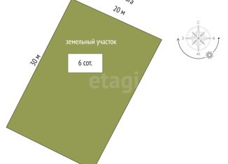 Продам земельный участок, 6 сот., село Широкое