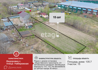 Продается дом, 135.7 м2, село Фёдоровка