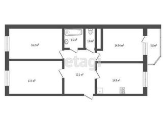 Продажа трехкомнатной квартиры, 82 м2, Тамбов, 1-й Школьный проезд, 8, ЖК Школьный