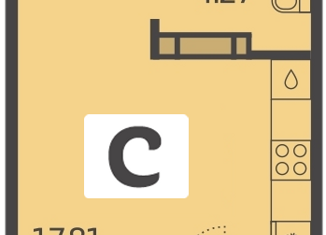 Продажа квартиры студии, 23.7 м2, Краснодар, улица Красных Партизан, 1/3, микрорайон Светлоград