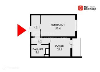 Продаю 1-комнатную квартиру, 39 м2, Санкт-Петербург, Красногвардейский район, Чарушинская улица, 2