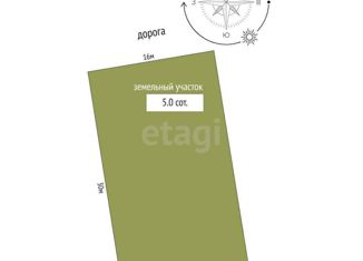 Земельный участок на продажу, 5 сот., поселок Айкаван, 1-я Цветочная улица