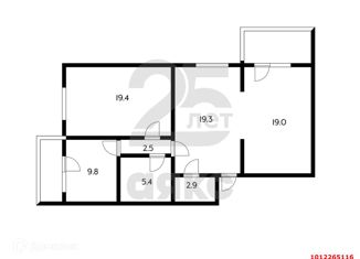 Продажа 3-ком. квартиры, 84 м2, Краснодар, улица Монтажников, 12, улица Монтажников