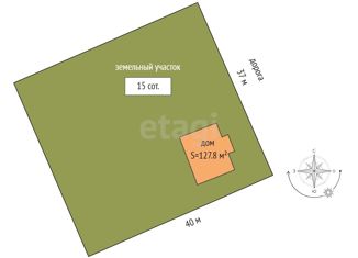 Продается дом, 127.8 м2, посёлок городского типа Боровский, Вокзальная улица