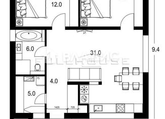 Дом на продажу, 80 м2, поселок Рощино